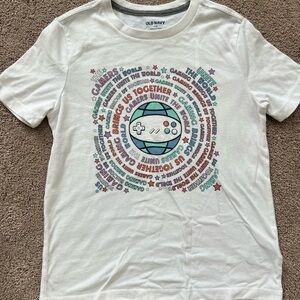 Old Navy Boy’s White Graphic T-Shirt